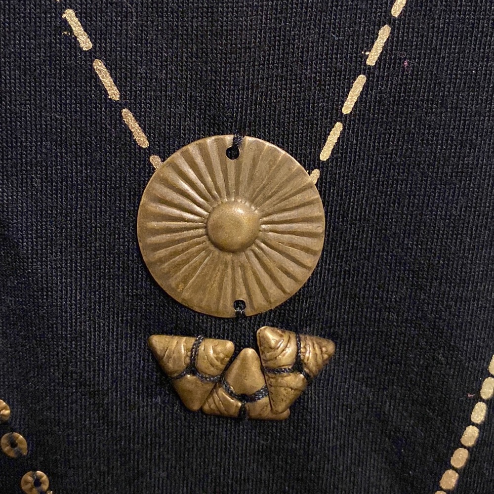 HANNAH metallic embossed tunic T-shirt with beading - Picture 5 of 11